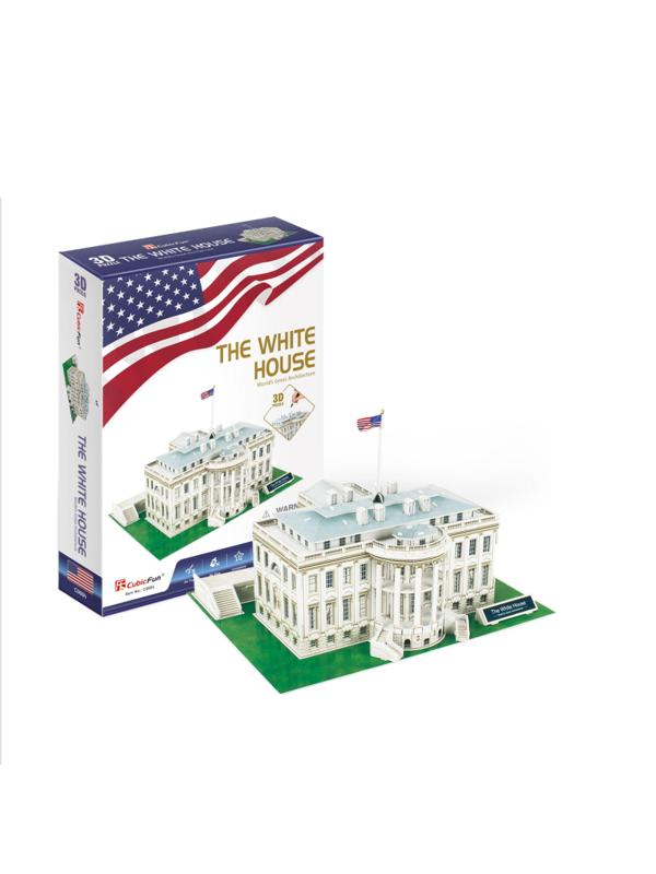 Пазл 3D CubicFun Белый дом, 64 детали C060h