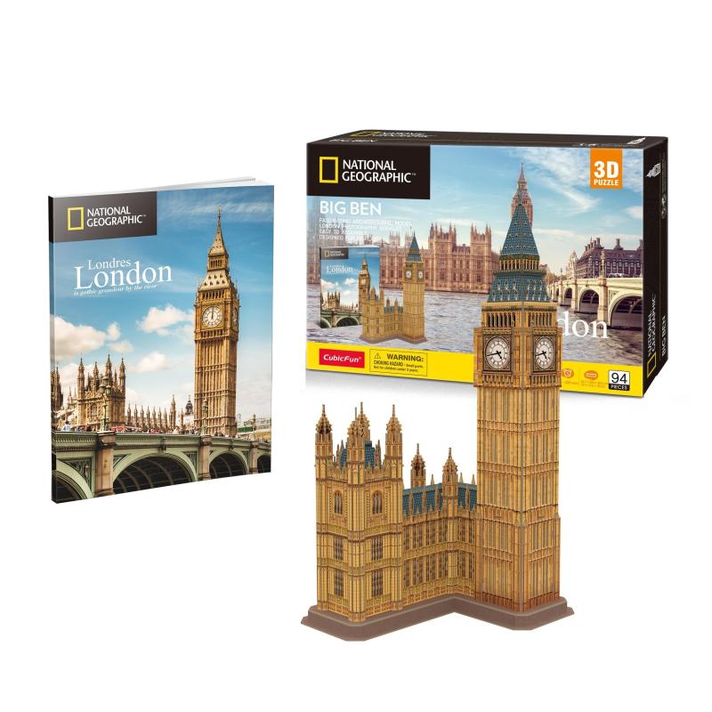 Пазл 3D CubicFun National Geographic Биг-Бен, 94 детали DS0992h