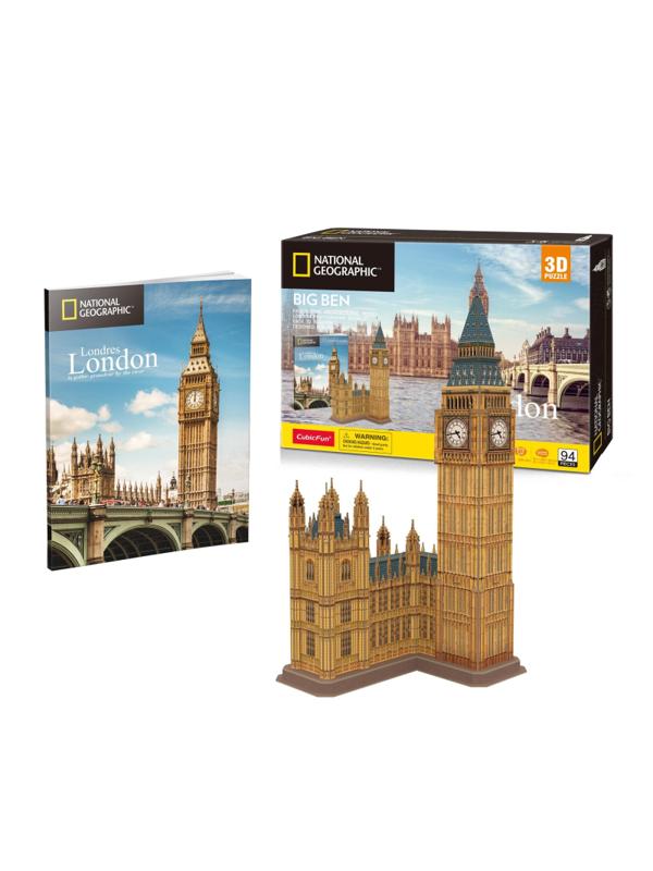 Пазл 3D CubicFun National Geographic Биг-Бен, 94 детали DS0992h