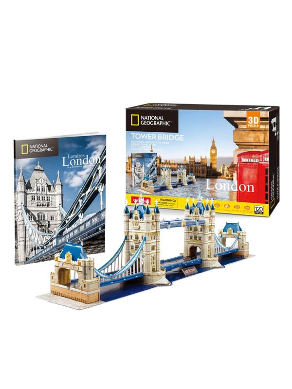 Пазл 3D CubicFun National Geographic Тауэрский мост, 120 деталей DS0978h