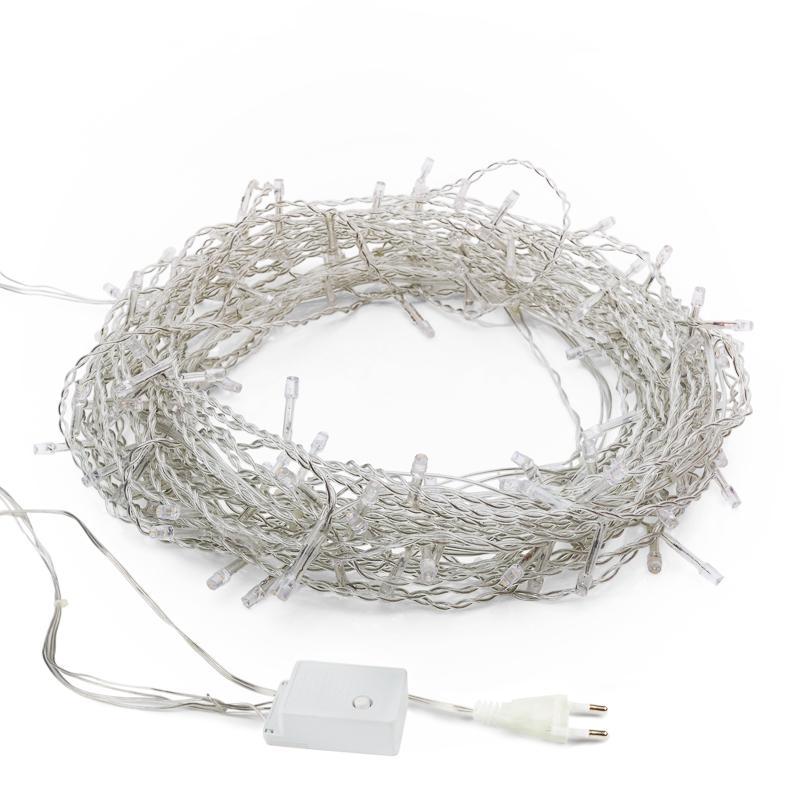 Электрогирлянда Твинкл 15 метров, 120 LED, 8 режимов, Мульти 303-199