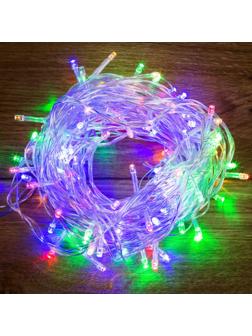 Электрогирлянда Твинкл 15 метров, 120 LED, 8 режимов, Мульти 303-199