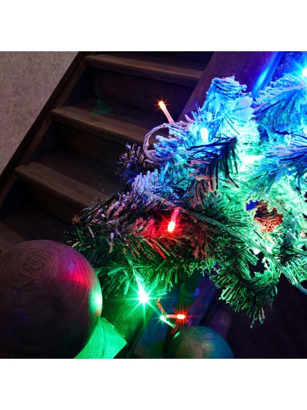 Электрогирлянда Твинкл 15 метров, 120 LED, 8 режимов, Мульти 303-199