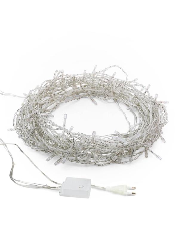 Электрогирлянда Твинкл 15 метров, 120 LED, 8 режимов, Мульти 303-199