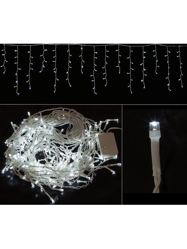 Электрогирлянда Сосульки бел 200 LED ламп 4мx0,5м бел провод IP20 5624