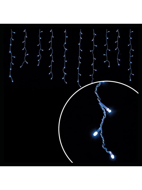 Электрогирлянда Бахрома цвет ламп голубой 7863