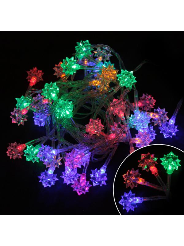 Электрогирлянда Алмазы LED-DIAMOND-40-3-MC 40 LED 3м 8 реж IP20 101530