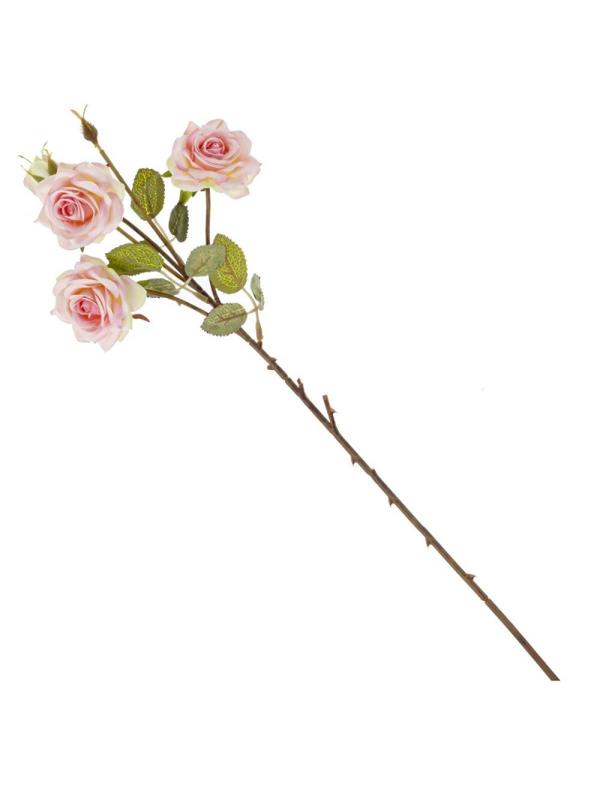 Цветок искусственный Роза, L10 W10 H50 см, 772424