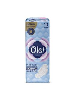 Прокладки женские гигиенические Ola! CLASSIC WINGS NORMAL 10шт/уп