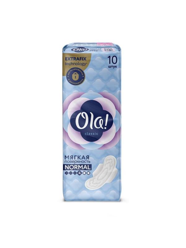 Прокладки женские гигиенические Ola! CLASSIC WINGS NORMAL 10шт/уп
