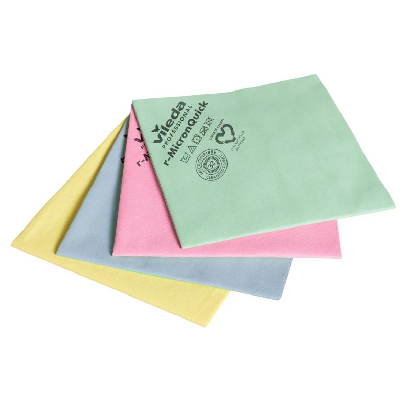 Салфетки хозяйственные Vileda р-МикронКвик 40х38 см синие 170635 5шт/уп