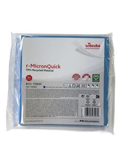 Салфетки хозяйственные Vileda р-МикронКвик 40х38 см синие 170635 5шт/уп