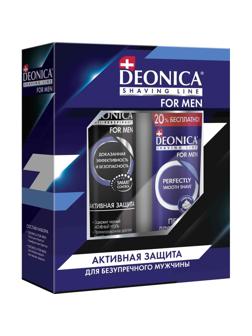 Подарочный набор д/муж.DEONICA Активная защита антиперс200мл,пена д/бр240мл