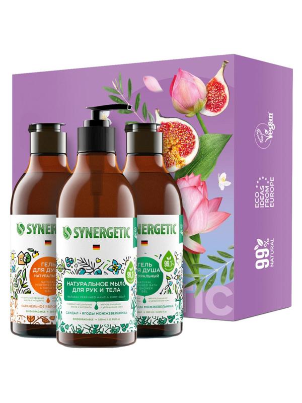 Подарочный набор SYNERGETIC гель д/д 2х 380 мл, мыло д/рук 380 мл