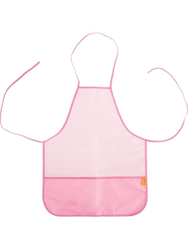 Фартук для труда №1School Светлорозовый 390x490, 2кармана, нарукав.,ФН 65