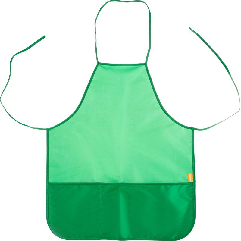 Фартук для труда №1School 535x445 мм  2 кармана, нарукавники, Зеленый ФН 45