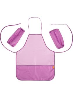 Фартук для труда №1School Сиреневый 535x445 2 кармана, нарукав, ФН 45