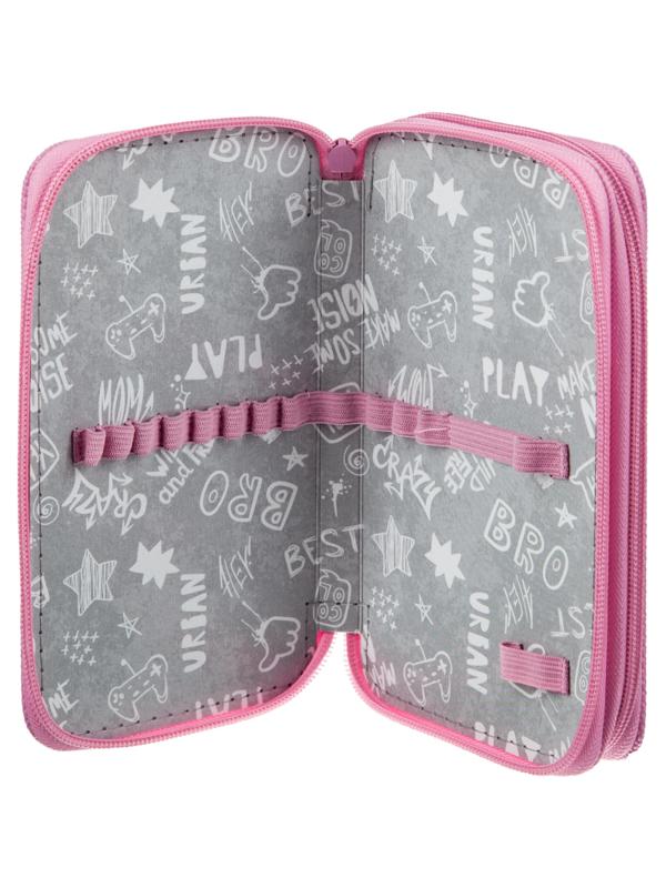 Пенал №1School Corgi time 2 отд., ламинат, софт тач, 190x110 мм, ПКК 11-6