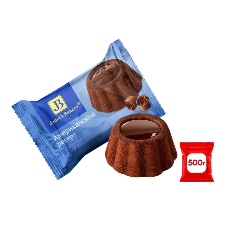 Пирожное Janets Bakery Американский Брауни, 500г