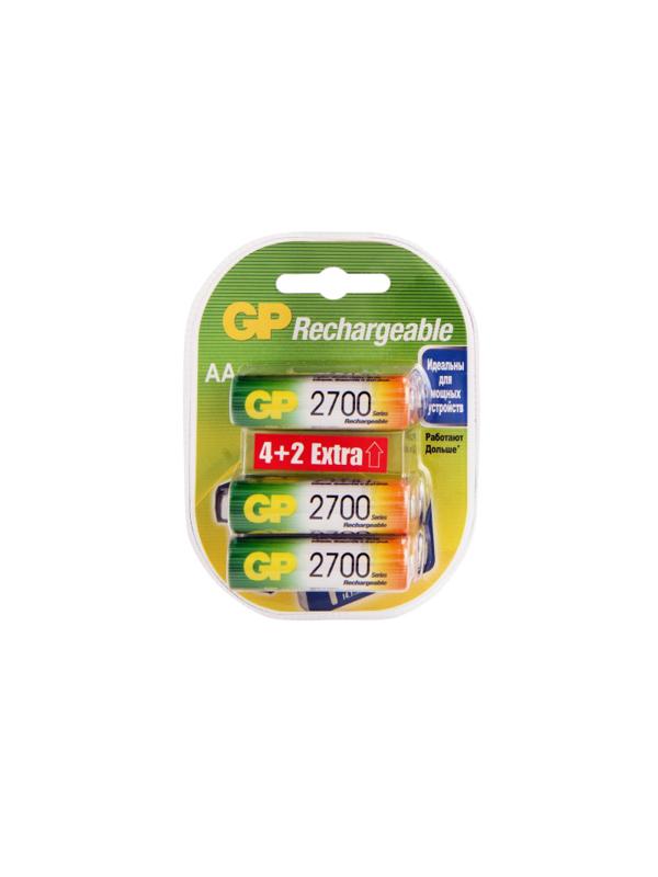 Аккумулятор GP 270AAHC4/2-2CR6 АА 2700 series (min 2600mAh) 6 шт