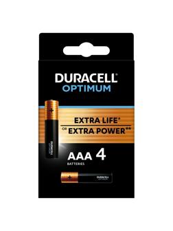 Батарейка DURACELL Optimum ААA/LR03-4BL уп/4шт