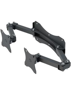 Кронштейн _СНМ для 2 мониторов 'К-512' настенный наклонно-поворотный черный
