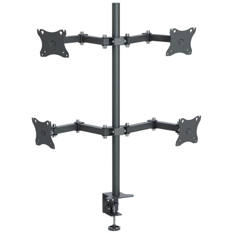 Кронштейн _СНМ для 4 мониторов 'К-504' настольный наклонно-поворотный черн