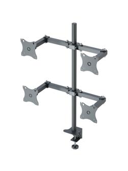 Кронштейн _СНМ для 4 мониторов 'К-504' настольный наклонно-поворотный черн