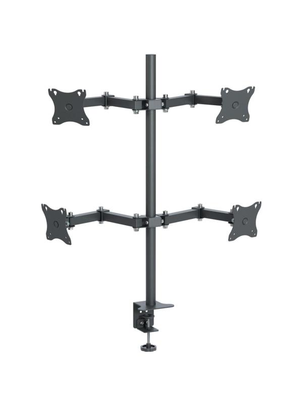 Кронштейн _СНМ для 4 мониторов 'К-504' настольный наклонно-поворотный черн