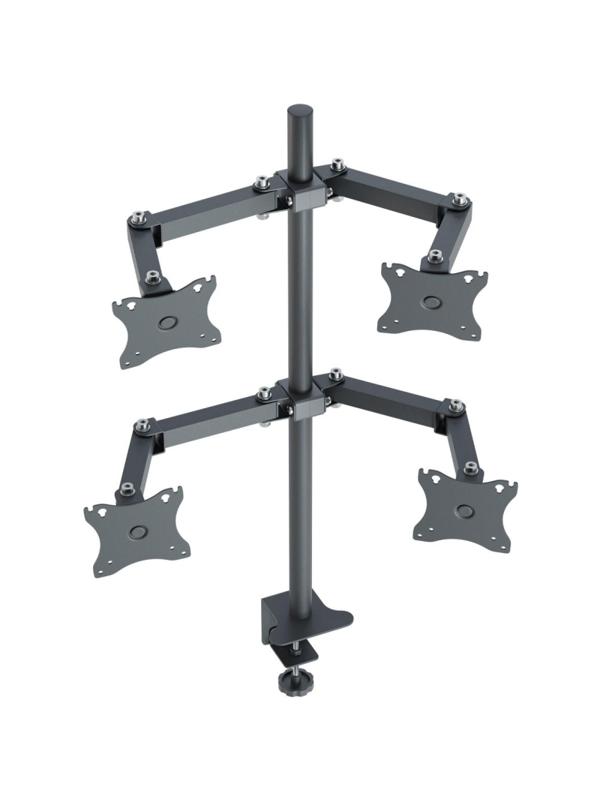 Кронштейн _СНМ для 4 мониторов 'К-504' настольный наклонно-поворотный черн