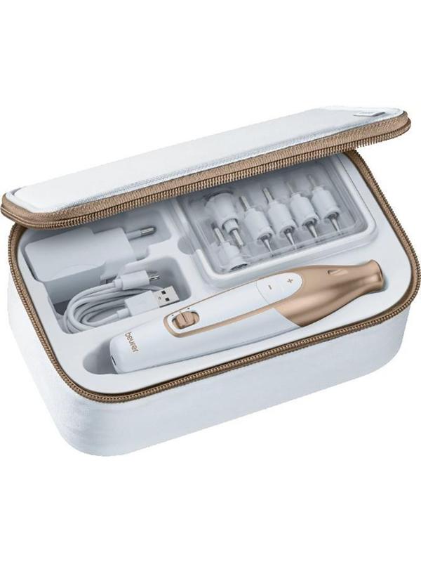 Набор для маникюра и педикюра Beurer MP64 насадок в компл.:10шт белый