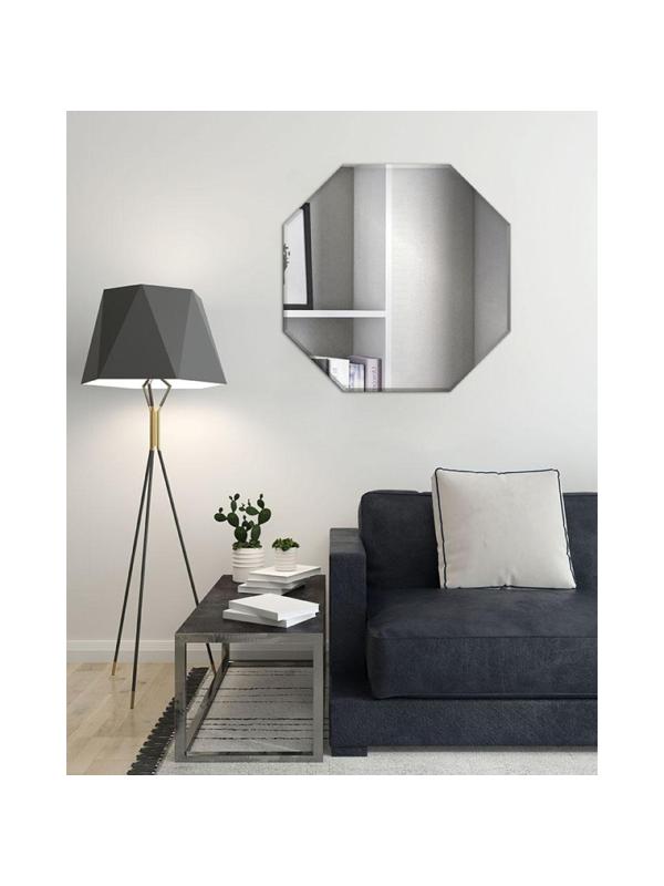 Зеркало KD_ настенное Комус с фацетом 600Х600 октагон