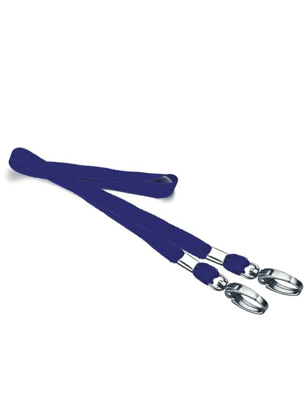 Держатель для бейджа Attache Economy с двумя карабинами, синий, 5 шт. в уп