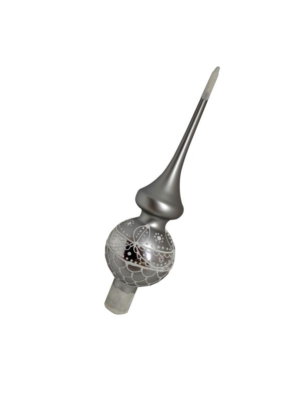 Украшение елочное Верхушка Сильвер, в подарочной упак, h-28 см КВ-195148