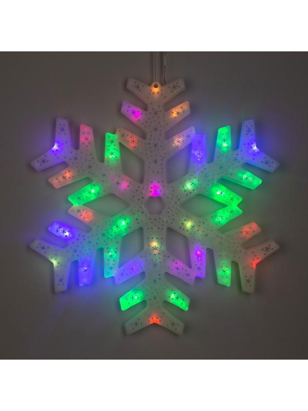 Фигура светодиодная Снежинка 40 см, мульти (RG/RB) 1077221