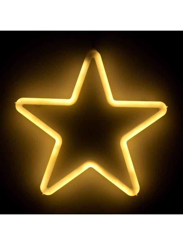 Фигура светодиодная Звезда 28 см, теп бел 5060083