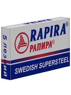 Сменные лезвия Rapira SWEDISH SUPERSTEEL для Т-обр.станка 5шт/уп РК-05СС02