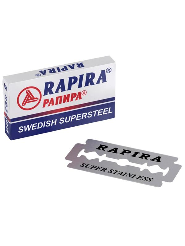 Сменные лезвия Rapira SWEDISH SUPERSTEEL для Т-обр.станка 5шт/уп РК-05СС02