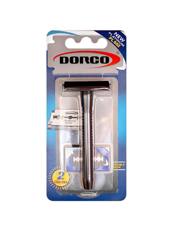 Бритва Dorco PL602 классическая Т-образная  уп./2 смен. лезвия
