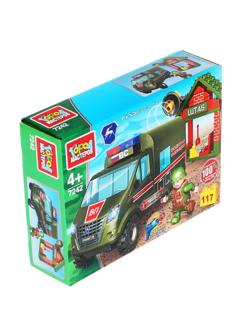 Конструктор Город мастеров ГАЗЕЛЬ NEXT ВОЕННАЯ ПОЛИЦИЯ 117дет/наб 7242-KK