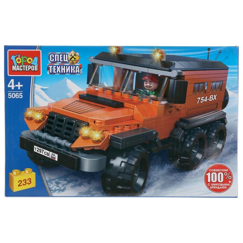 Конструктор Город мастеров БОЛОТОХОД ТРЭКОЛ 233дет/наб 5065-UU