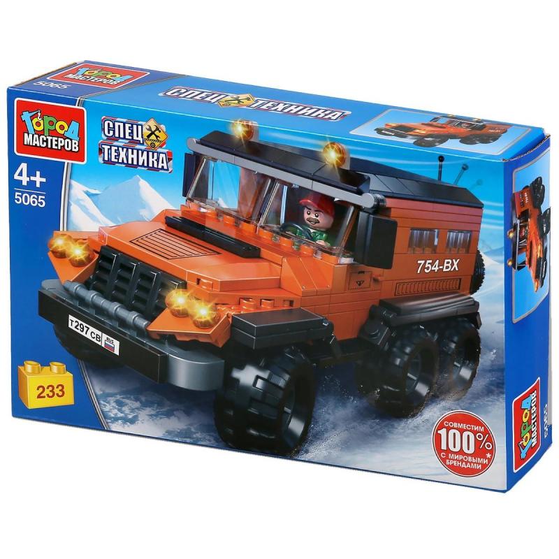 Конструктор Город мастеров БОЛОТОХОД ТРЭКОЛ 233дет/наб 5065-UU