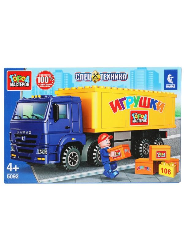 Конструктор Город мастеров КАМАЗ ФУРА 106 дет/наб 5092-KK