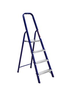 Стремянка Алюмет стальная окрашенная с алюминиевыми ступенями  4 ст. М8404