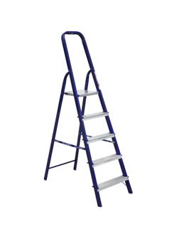 Стремянка Алюмет стальная окрашенная с алюминиевыми ступенями  5 ст. М8405