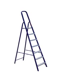 Стремянка Алюмет стальная окрашенная с алюминиевыми ступенями  7 ст. М8407