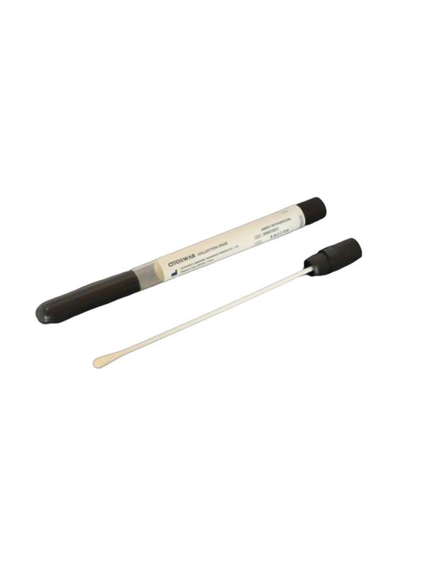 Зонд тампон(тупфер)с транспорт.ср Amies и углем,стер.инд.уп. Китай 100шт/уп