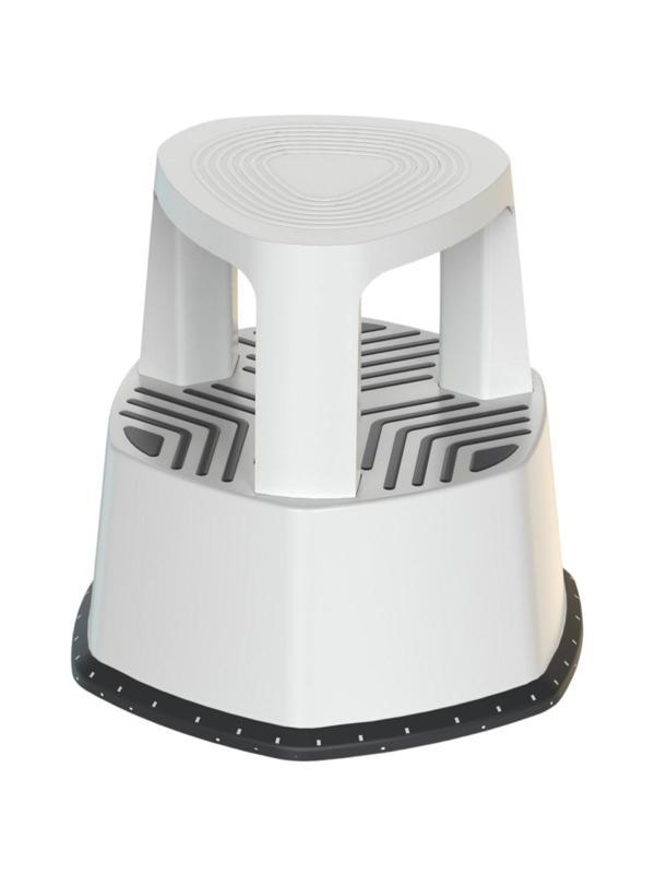 Табурет-стремянка передвижной EVR STEPP PRO 503266, серый