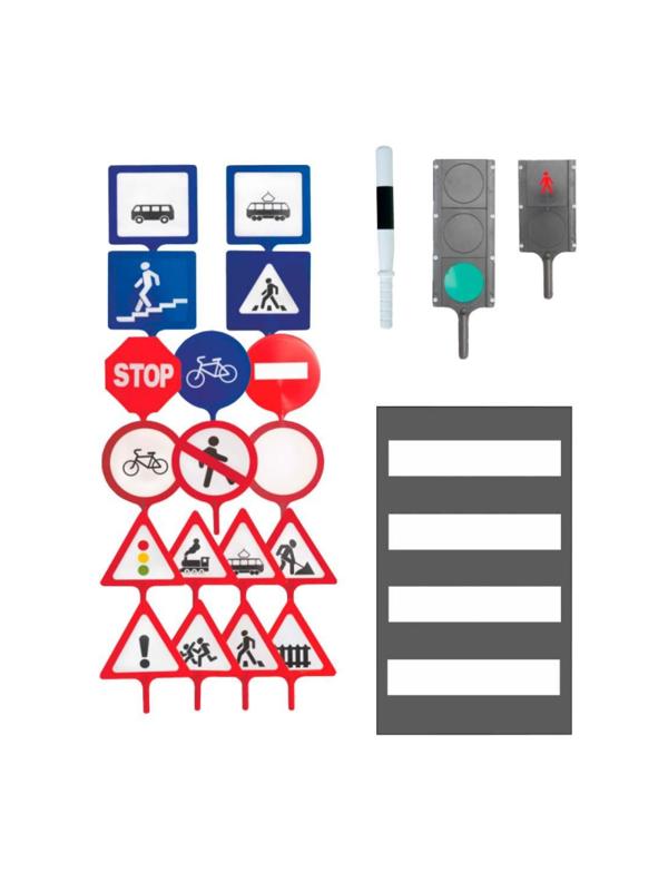Игровой набор знаков дорожного движения в сумке 27510