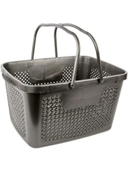 Корзина покупательская UNI_0220908 т.серый 285х400х230